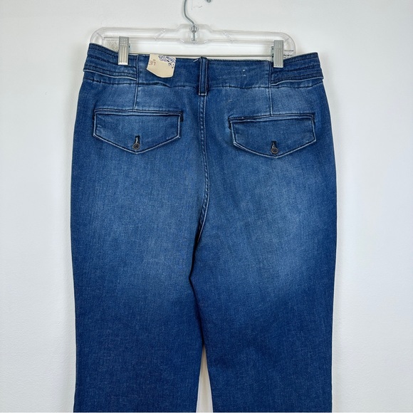 ANTHROPOLOGIE Pilcro Polished Mid-Rise Bootcut Jeans Women’s Size 31 Medium Wash - Picture 10 of 17